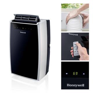 Honeywell 14000 BTU (9000 BTU DOE) Portable Air Conditioner with Heat and Dehumidifier in Black and Silver MN4HFS9