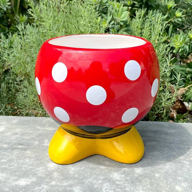 Disney Mickey Mouse amp Friends Minnie Mouse Ceramic Indoor Outdoor Planter Pot Multicolor 5 75 quot x5 75 quot x5 12