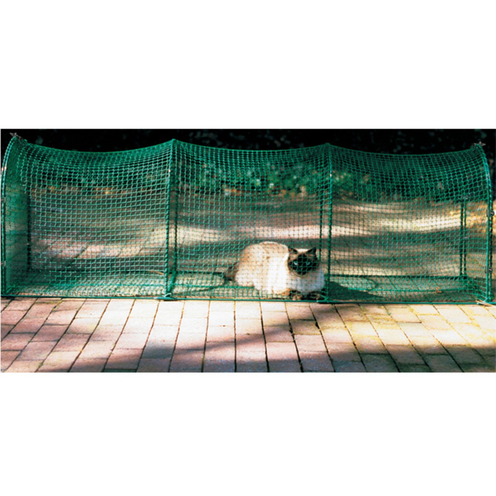 Kittywalk， Deck and Patio， Outdoor Cat Enclosure， Green， 72-in