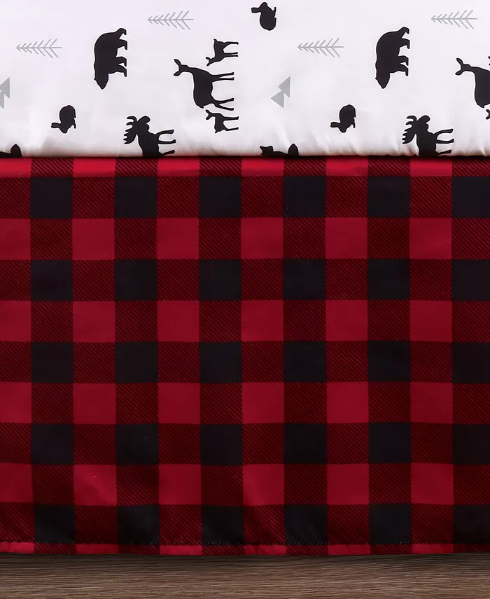 The Peanutshell PSP Buffalo Plaid 3-Piece Crib Bedding Set