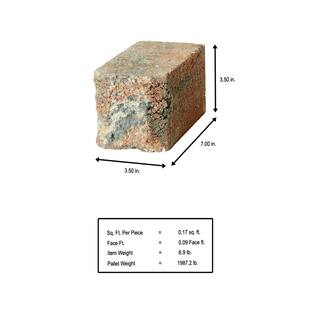 Pavestone SplitRock Small 3.5 in. x 7 in. x 3.5 in. Winter Blend Concrete Garden Wall Block (288 Pcs.  24.5 sq. ft.  Pallet) 11011187