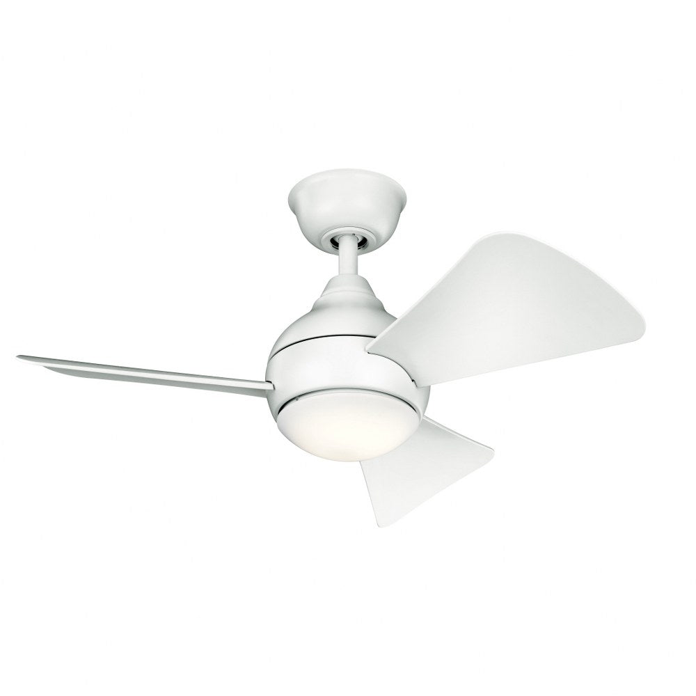 Ceiling Fan with Light Kit 11 inches Tall By 34 inches Wide-Satin Black Finish Bailey Street Home 147-Bel-4187195