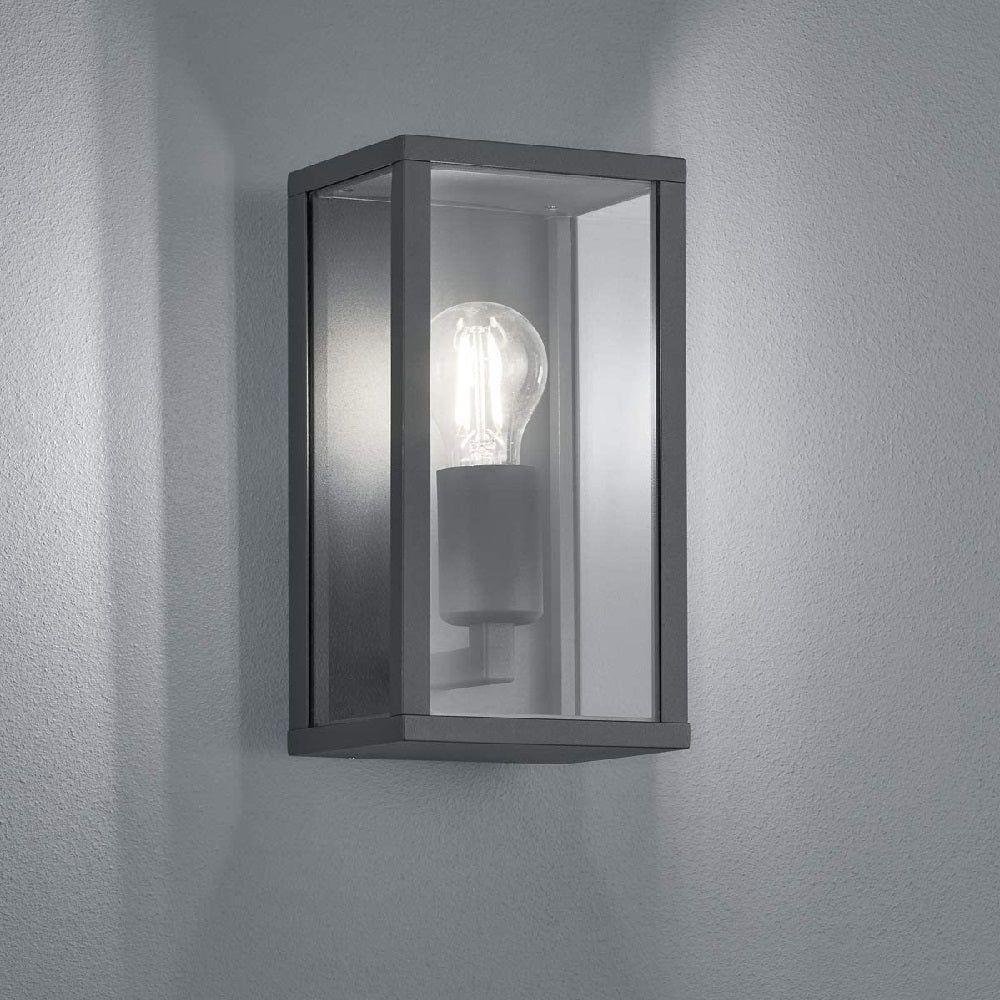 Britalia BR201860142 Anthracite Outdoor Vintage Rectangular Wall Light IP44