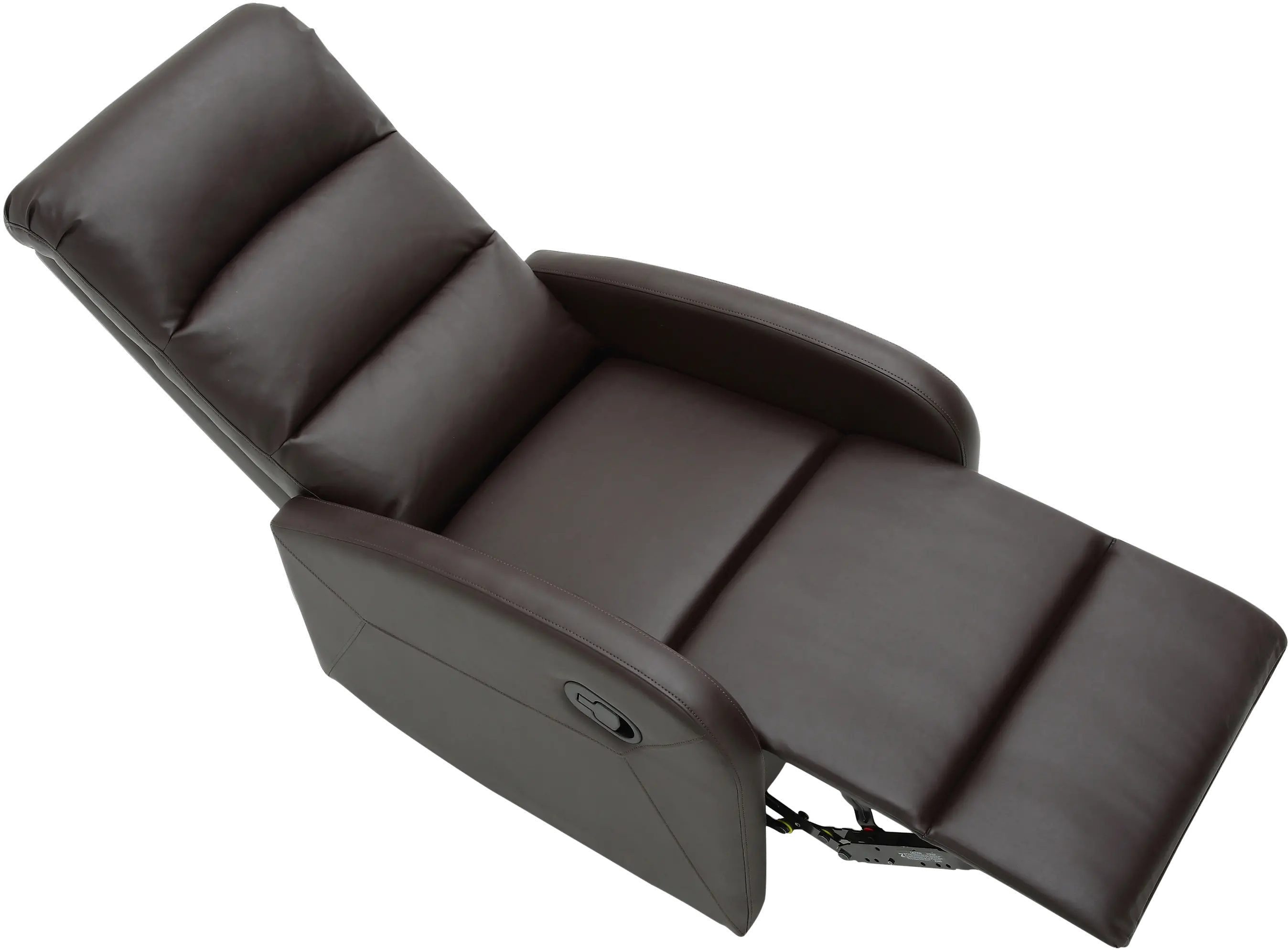 Dormi Brown Faux Leather Manual Recliner