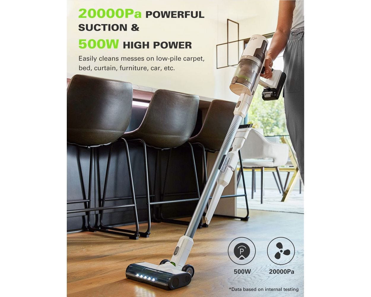 24V White Cordless Vacuum， Battery，  Charger | Greenworks Tools