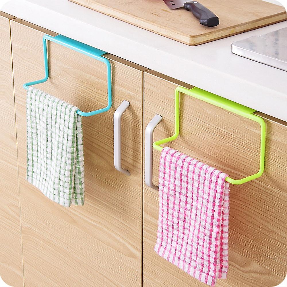 Towel Rack Hanging Holder Organizer Bathroom Kitchen Cabinet Cupboard Hanger Hold Towels Cleaning Rags Cocina Hanger Mutfak