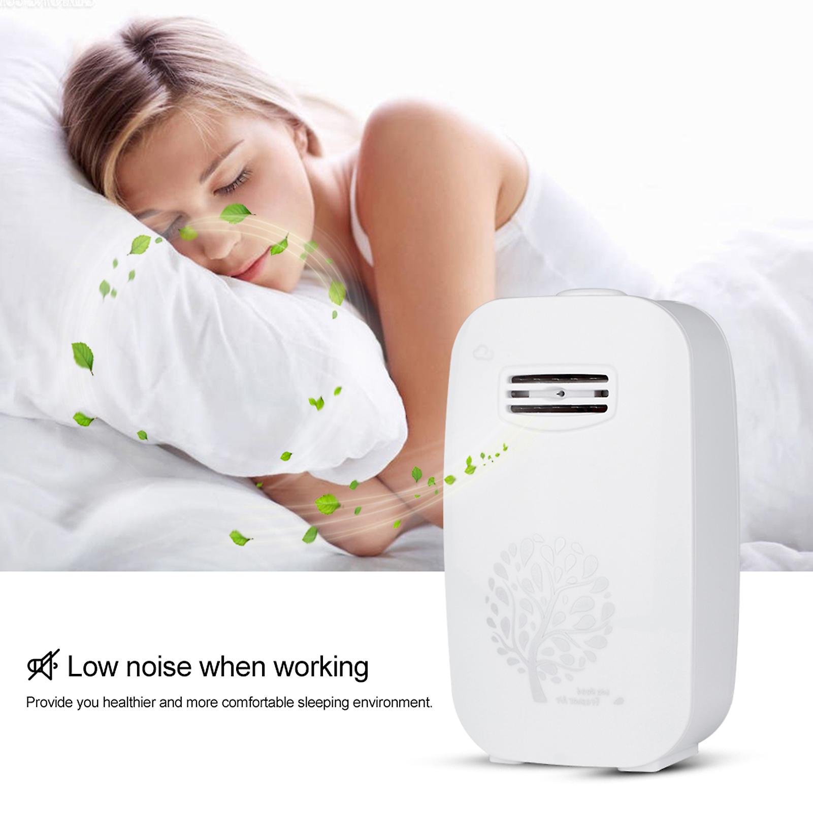 Portable Air Purifier Negative Ion Generator Air Cleaning Device (White UK Plug)