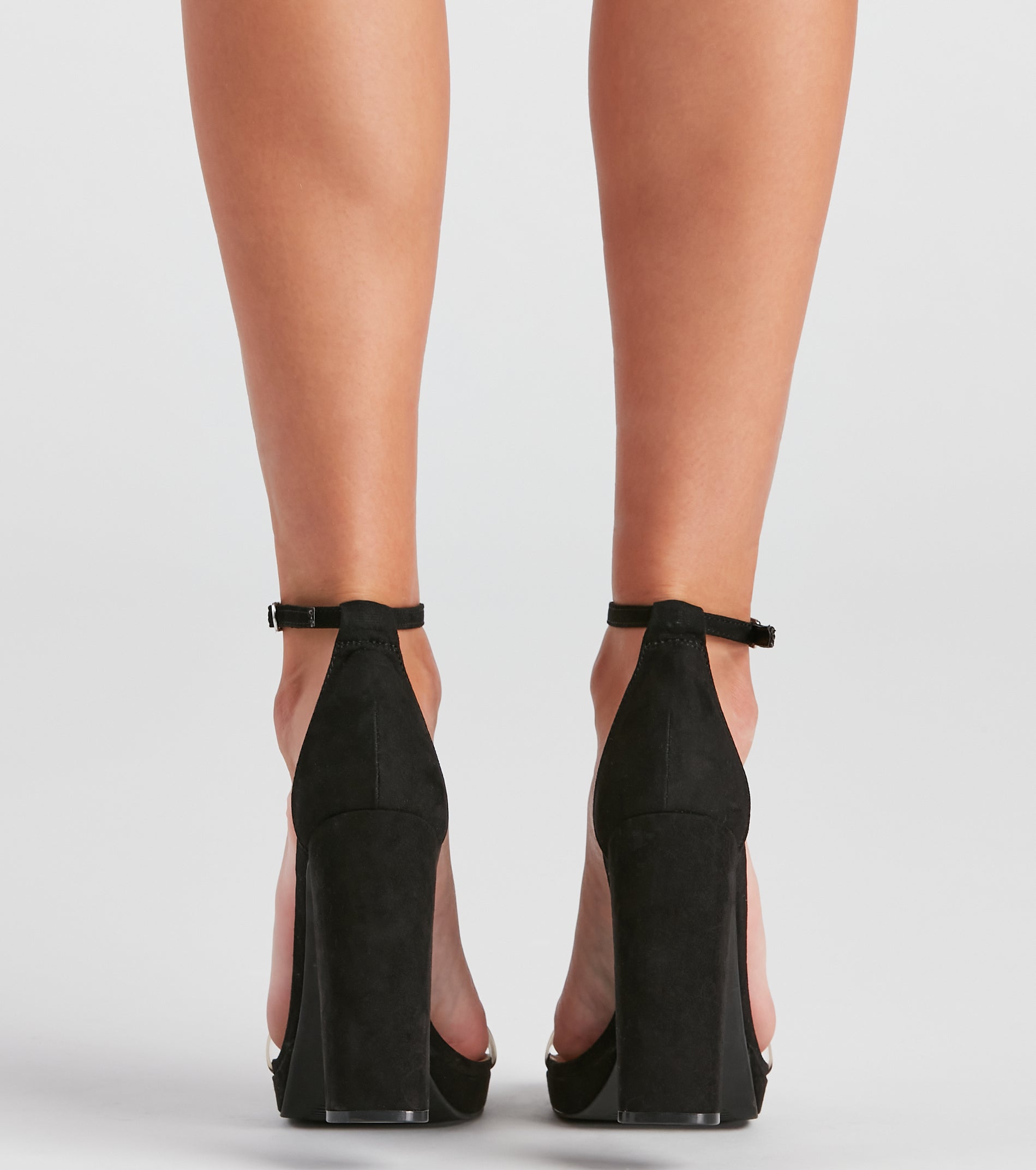 A Chic Look Platform Block Heels