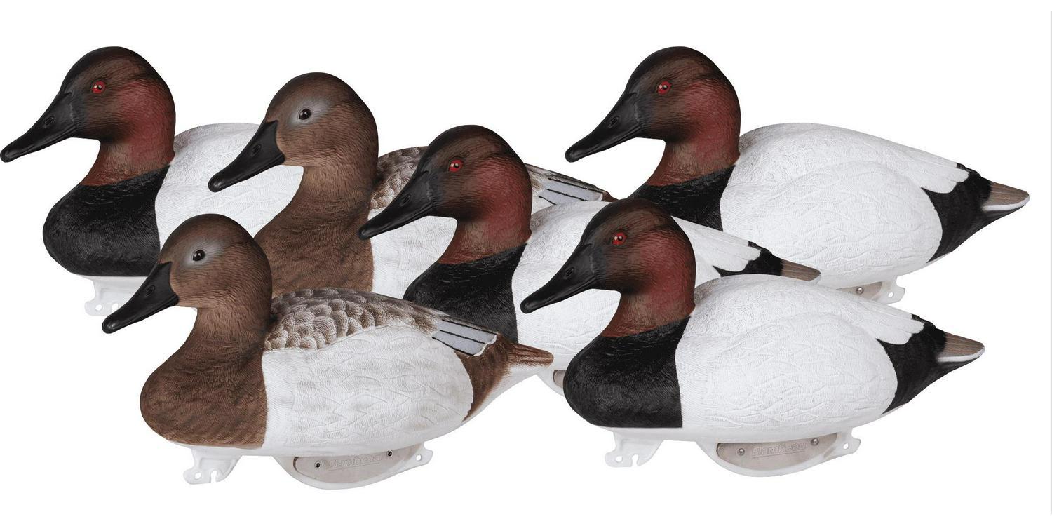 Flambeau Outdoors 1325GSD Gunning Series Foam-Filled Canvasback Decoys， Classic Floaters  6-Pack