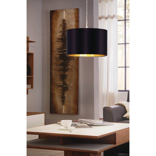 1 light Maserlo Pendant Black gold Eglo