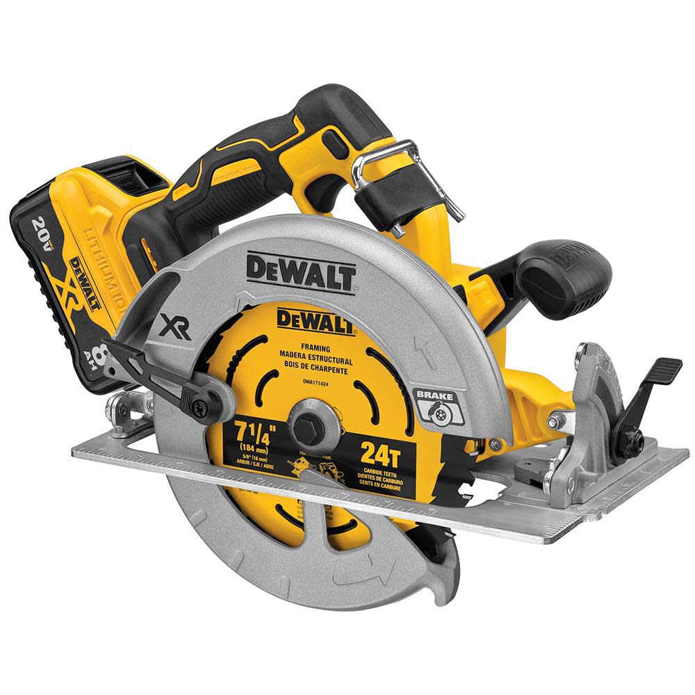 DW 20V MAX* POWER DETECT XR Brushless 7-1/4In Circular Saw Kit DCS574W1 from DW