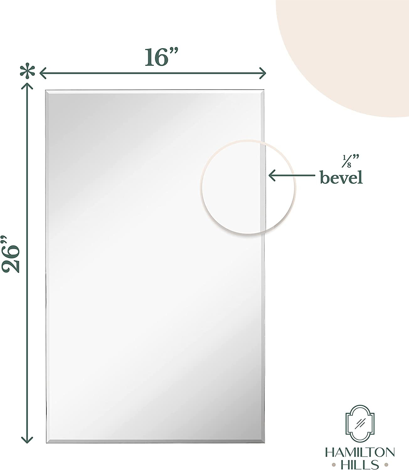 Hamilton Hills Simple Recessed Medicine Cabinet with Mirror