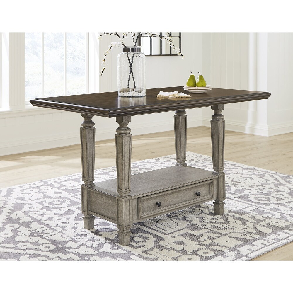 Signature Design by Ashley Lodenbay Antique Gray Counter Height Dining Table   36\