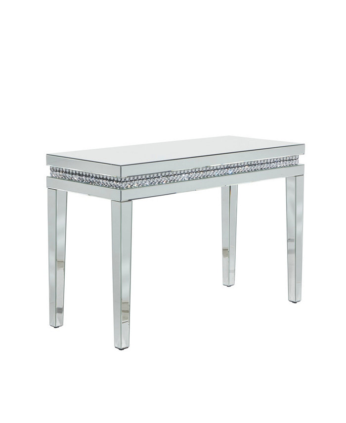 Rosemary Lane Medium-Density Fibreboard Wood Glam Console Table