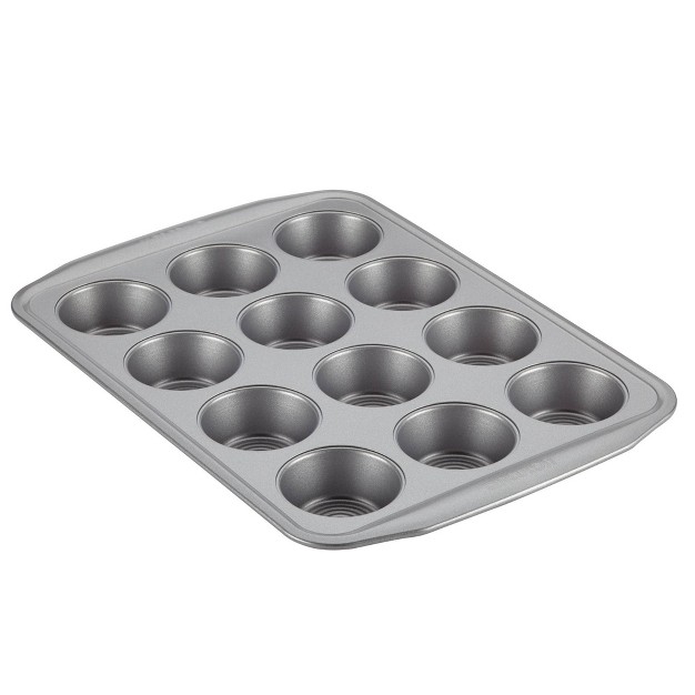 Circulon 12 Cup Muffin Pan Gray