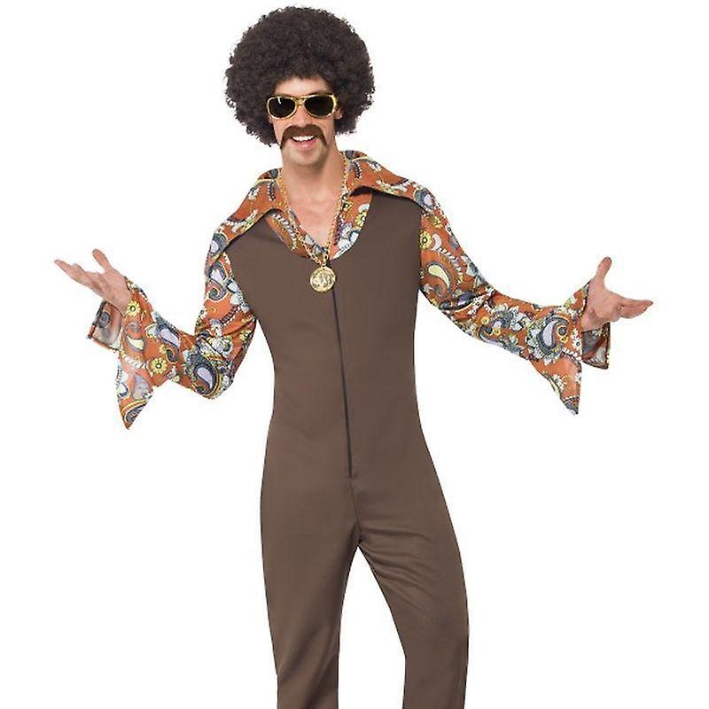 Groovy boogie costume adult brown 43860l