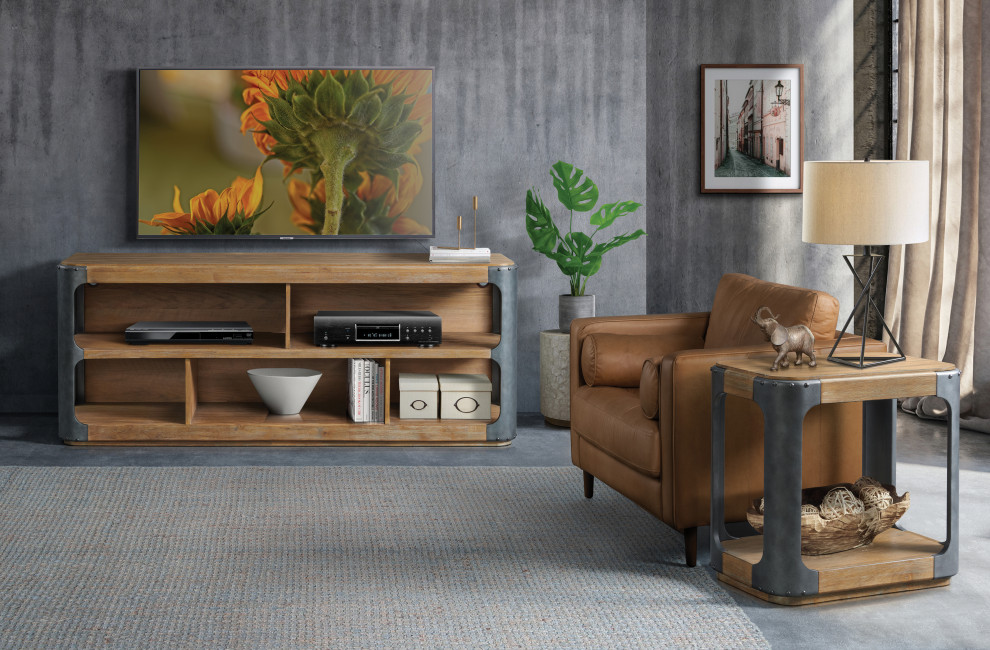 Riverside Furniture Zenith Entertainment Console   Industrial   Entertainment Centers And Tv Stands   by Riverside Furniture  Houzz