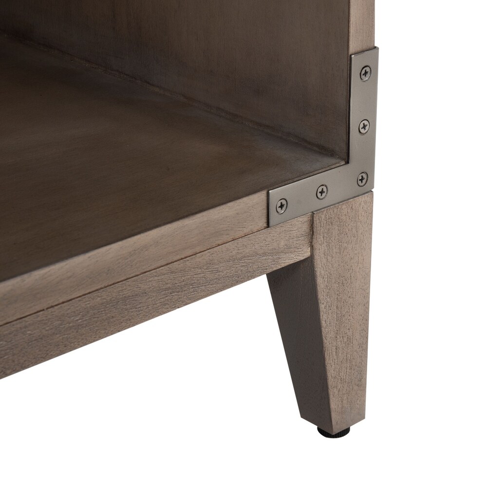 SAFAVIEH Couture Nisha 1 Drawer 1 Shelf Wood Nightstand