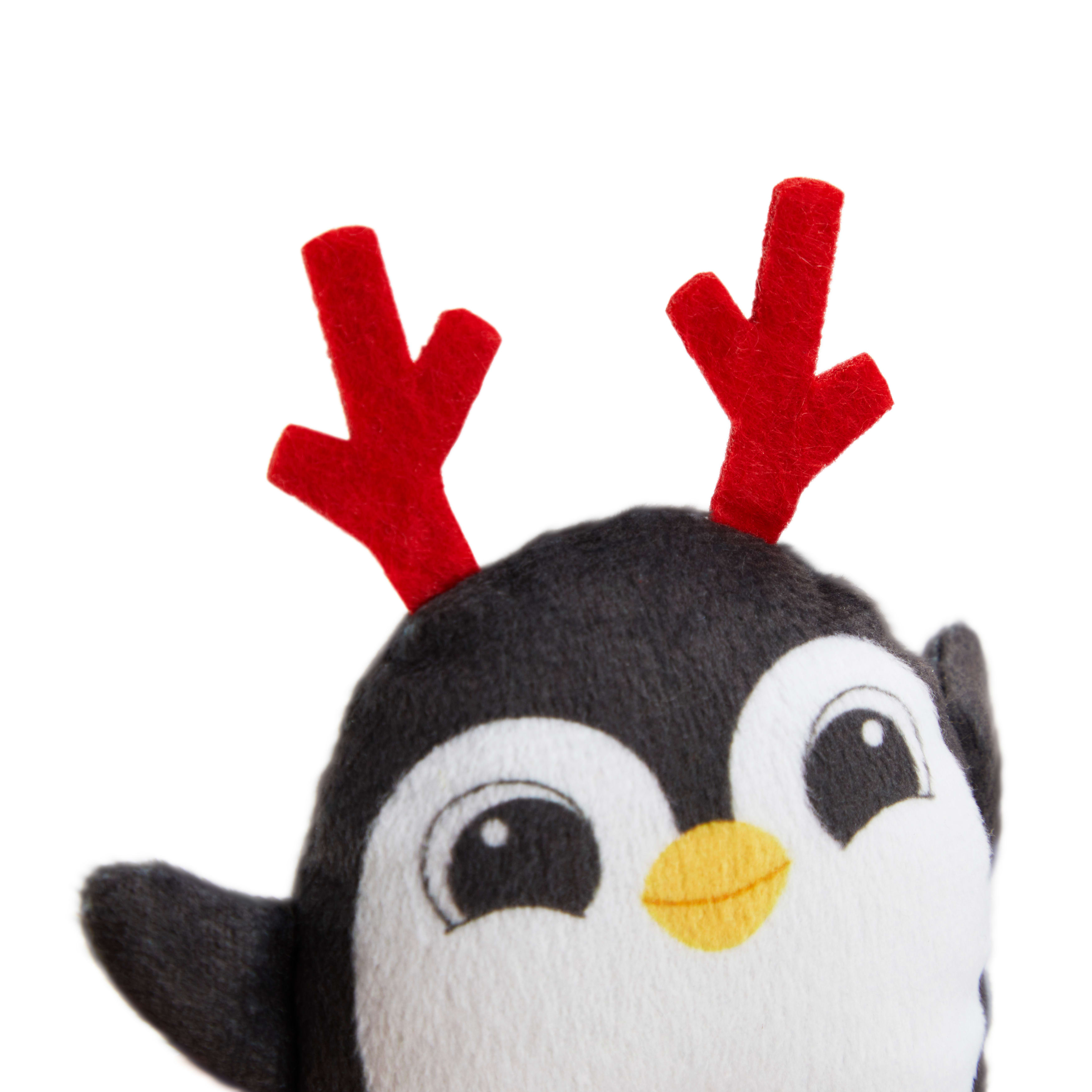 More and Merrier Plush Penguin Dog Toy， X-Small