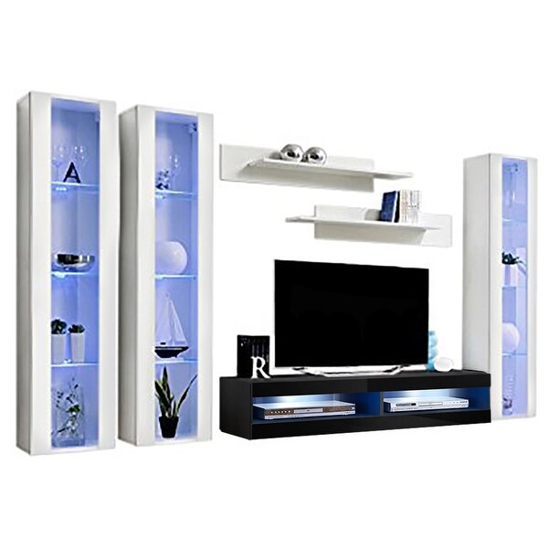 Fly CD2 34TV Wall Mounted Floating Modern Entertainment Center