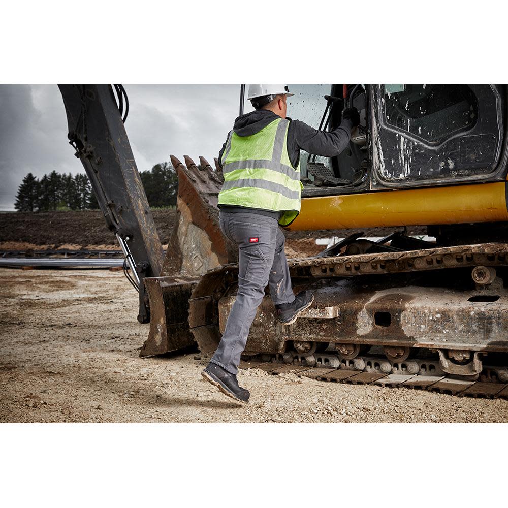 Milwaukee Work Pants Flex Heavy Duty Gray 32x 34 ;