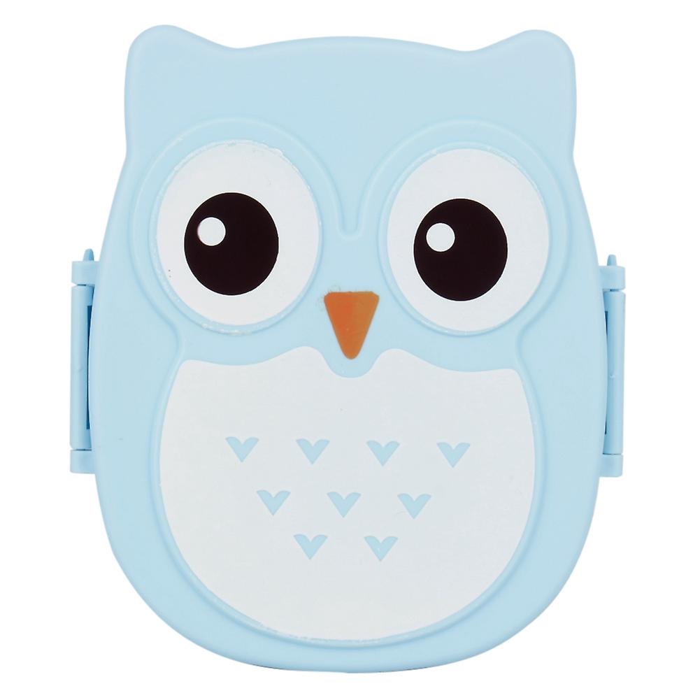 Plastic Portable Cartoon Owl Lunch Box Food Safe Microwave Storage Container