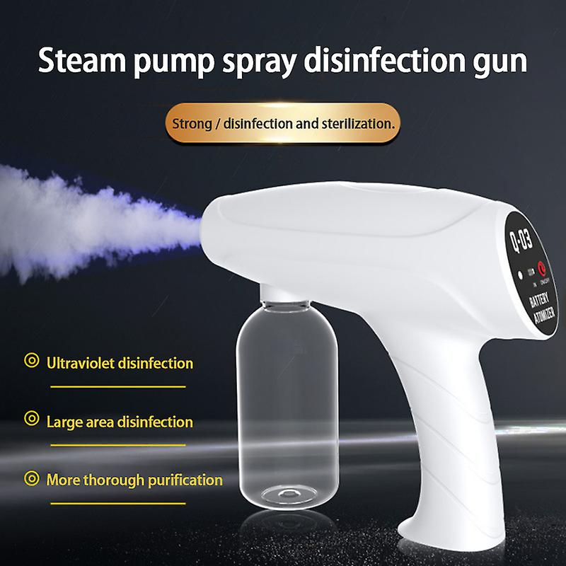 320ml Electric Blue Light Nano Steam Sprayer Disinfection Spray Gun Usb Handheld Atomizing Machine Sprayer For Home Office