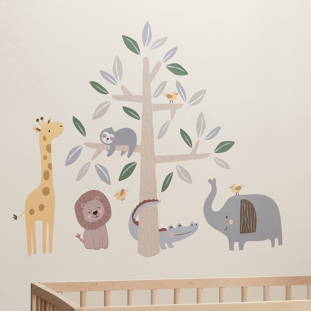 Lambs amp Ivy Jungle Story Safari Elephant tree Nursery Wall Decals stickers