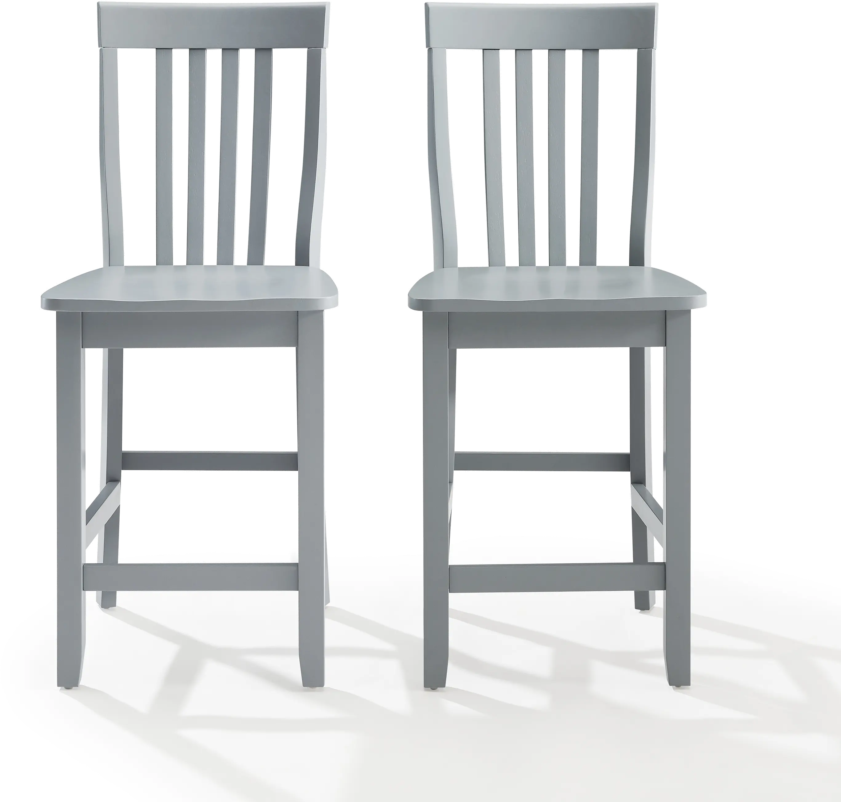 School House Gray Counter Height Stool (Set of 2)