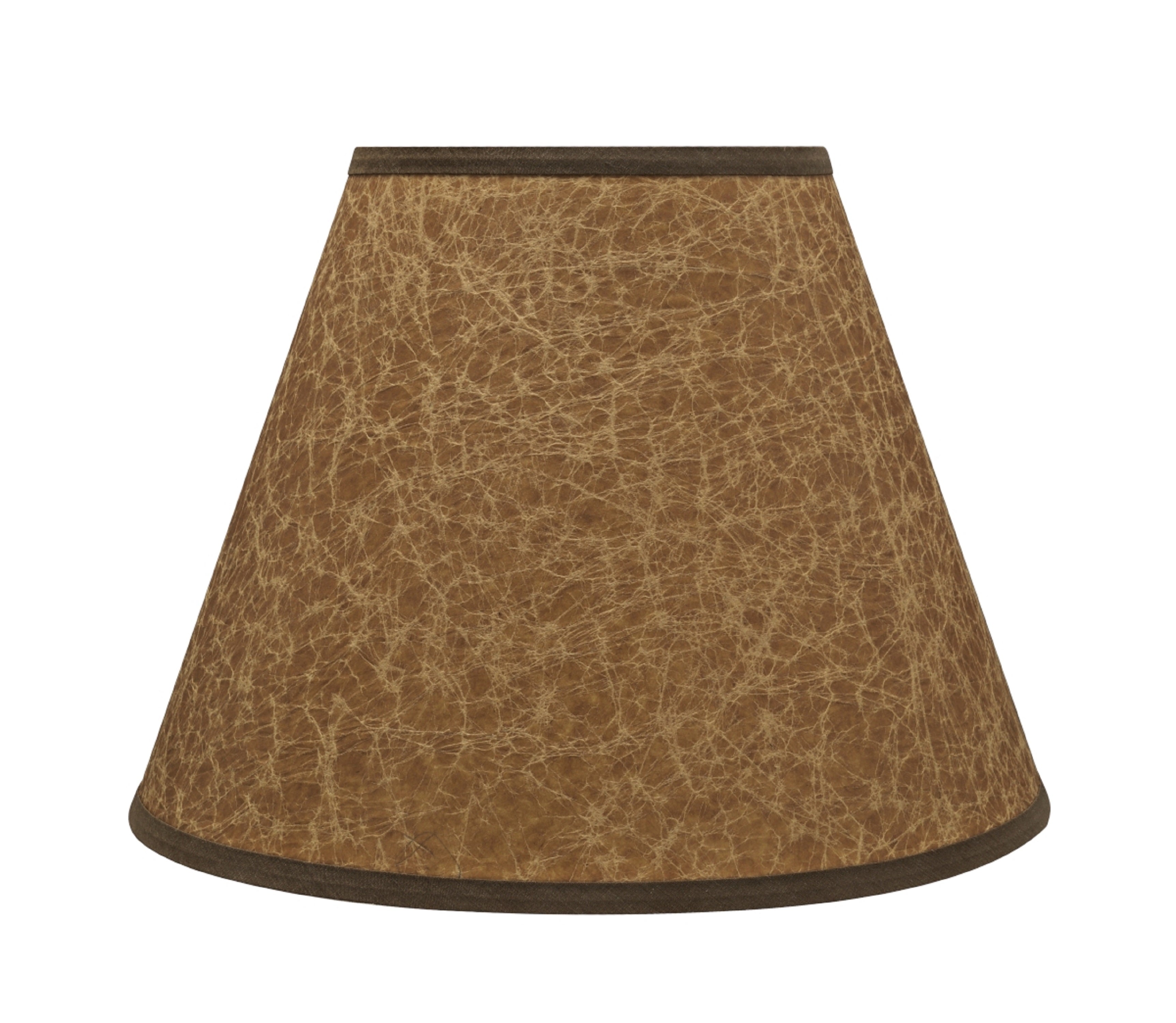 Aspen Creative 32622 Transitional Hardback Empire Shaped Spider Construction Lamp Shade in Dark Brown， 12