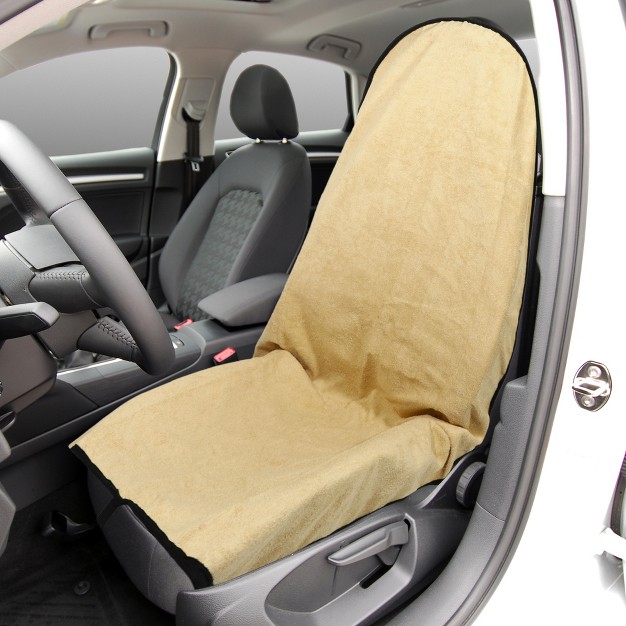 Unique Bargains Universal Anti slip Seat Protector Pad Car Seat Cover Beige 1 Pc