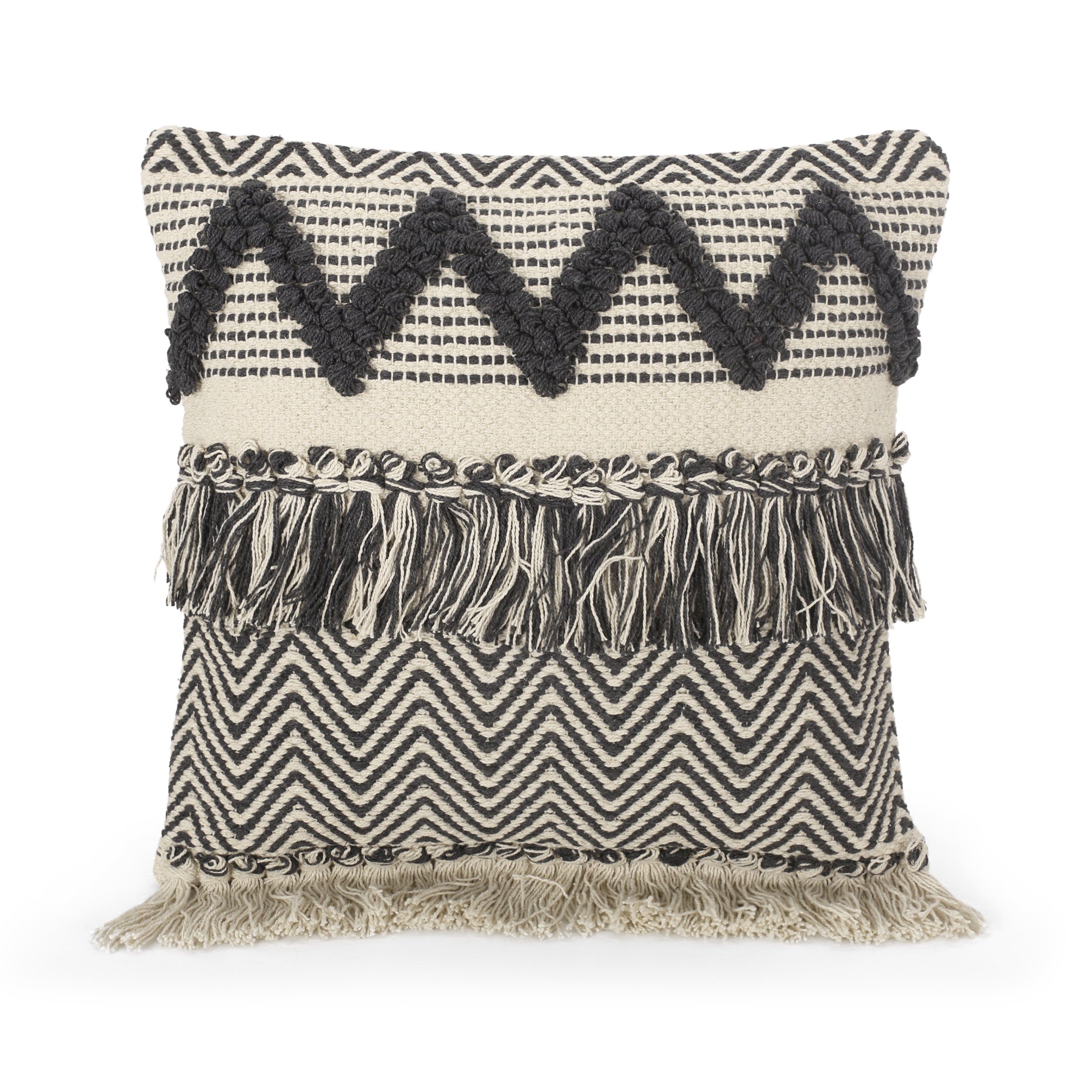 Daphanie Hand-Loomed Boho Pillow Cover