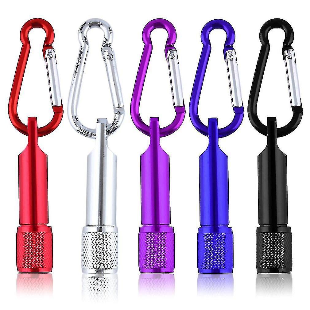 Colorful Super Bright Mini Portable Led Camping Flashlight Aluminum Keychain Keyring Led Light Self