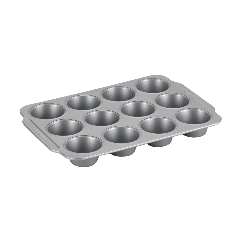 Farberware 46650 Nonstick Steel Bakeware Set with Cooling Rack， Baking Pan and Cookie Sheet Set with Nonstick Bread Pan and Cooling Grid， 10-Piece Set， Gray