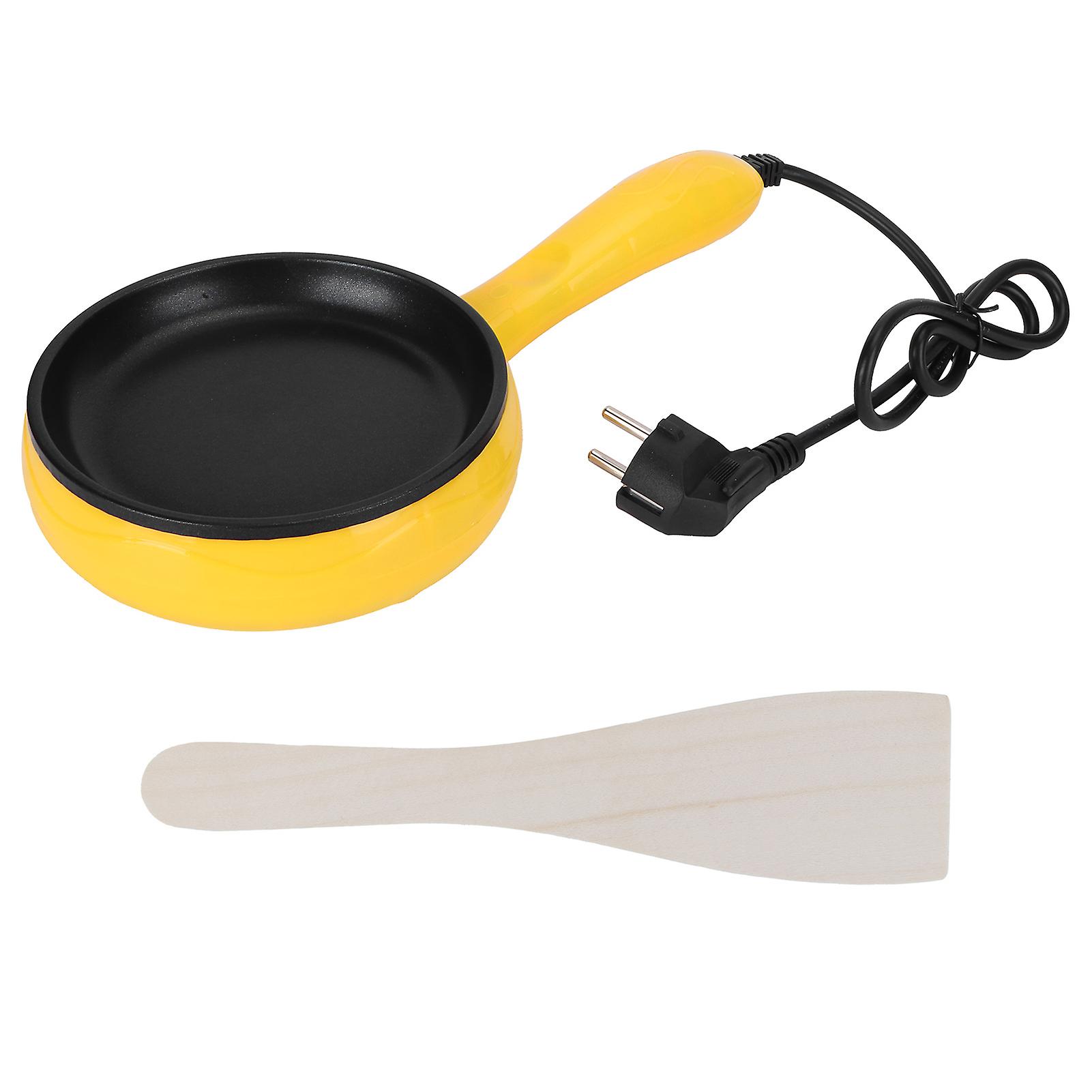 350w Mini Frying Pan Nonstick Fried Steak Pancake Egg Pan With Wooden Spatula Eu Plug 220v