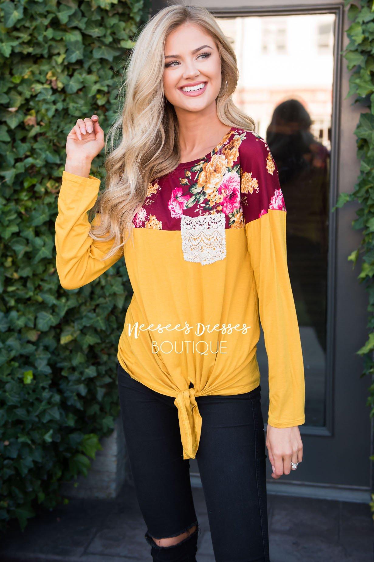 Picture Perfect Front Tie Top