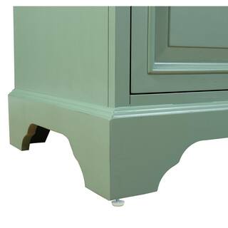 Home Decorators Collection Sadie 67 in. W x 21.5 in. D x 35 in. H Vanity in Antique Light Cyan with Marble Vanity Top in Natural White MD-V1836