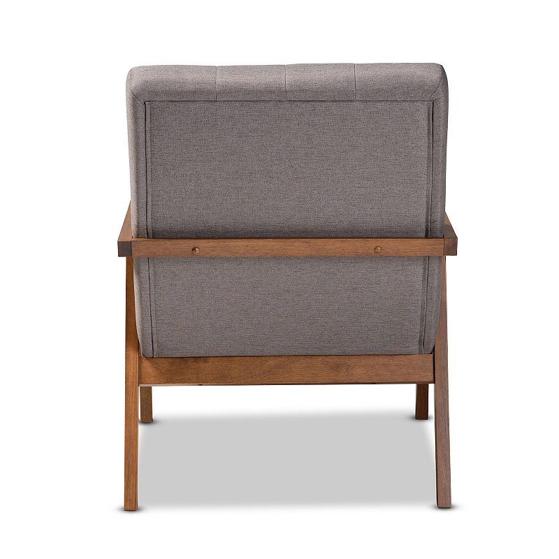 Baxton Studio Naeva Mid-Century Modern Armchair