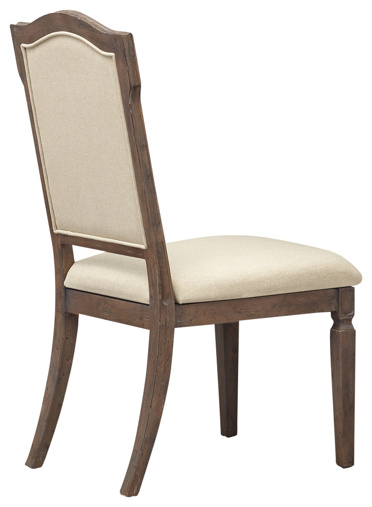 Sussex Russet Brown Upholstered Dining Side Chairs  Set of 2   Transitional   Dining Chairs   by Coast to Coast Imports  LLC  Houzz