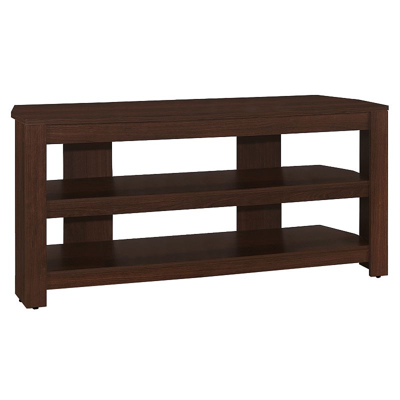 42 Brown Cherry Contemporary Corner TV Stand