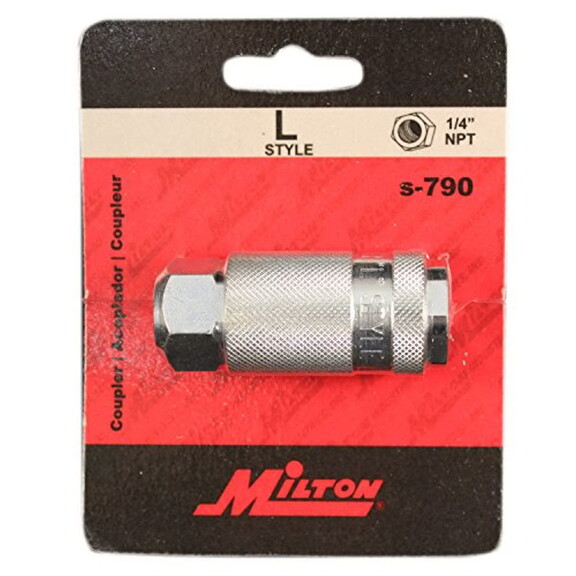 Milton S790 1/4  34Female L Style Coupler