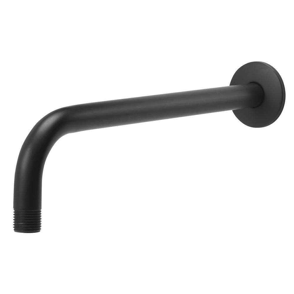 Glacier Bay 12 in. Raincan Shower Arm Matte Black 3075-510