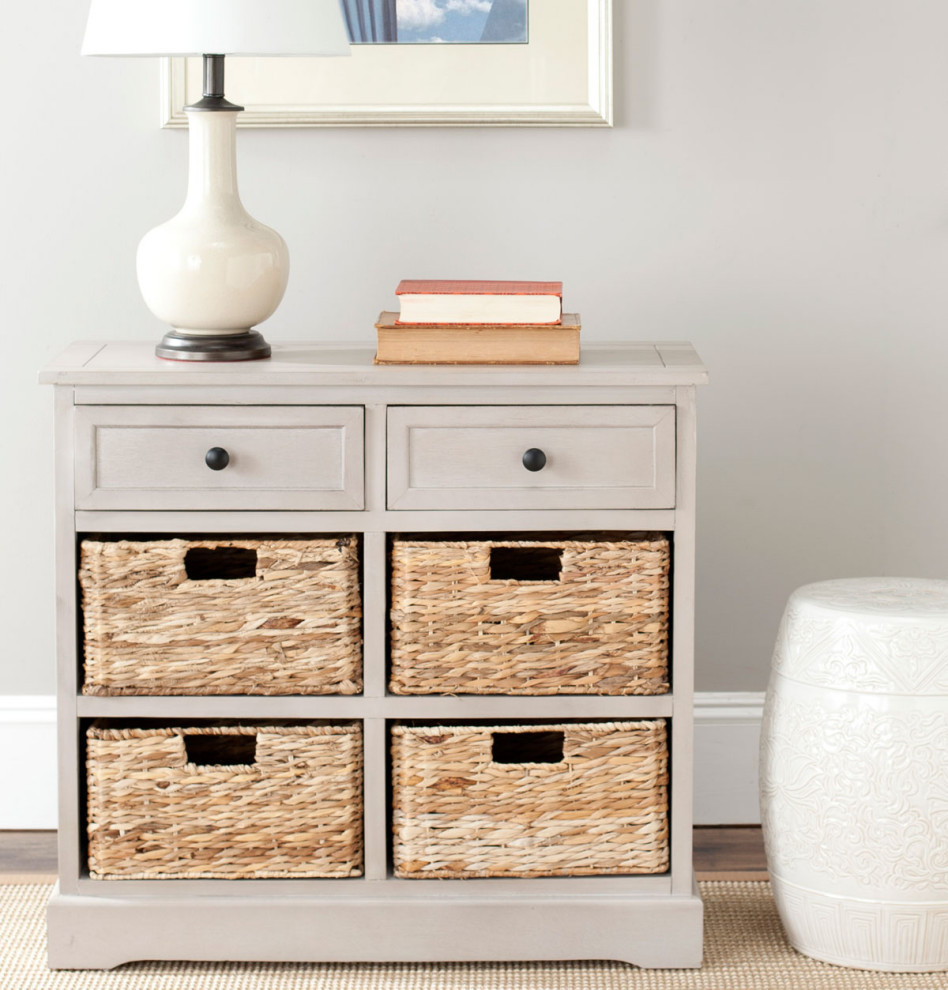 Mitzy Storage Unit  Vintage Gray   Tropical   Accent Chests And Cabinets   by Rustic Home Furniture Deco  Houzz