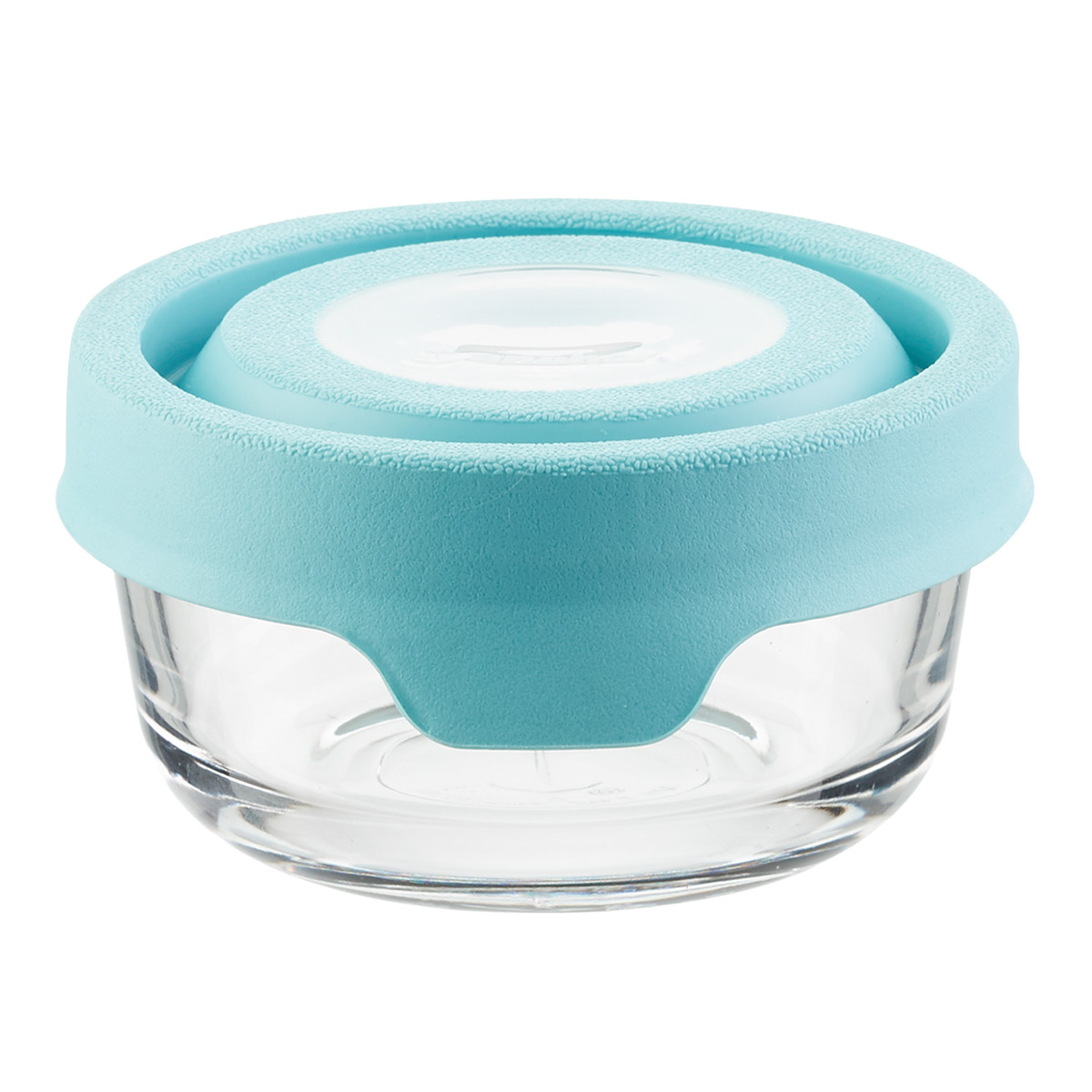 Anchor Hocking Glass TrueSeal Round Food Storage Containers with Blue Lids