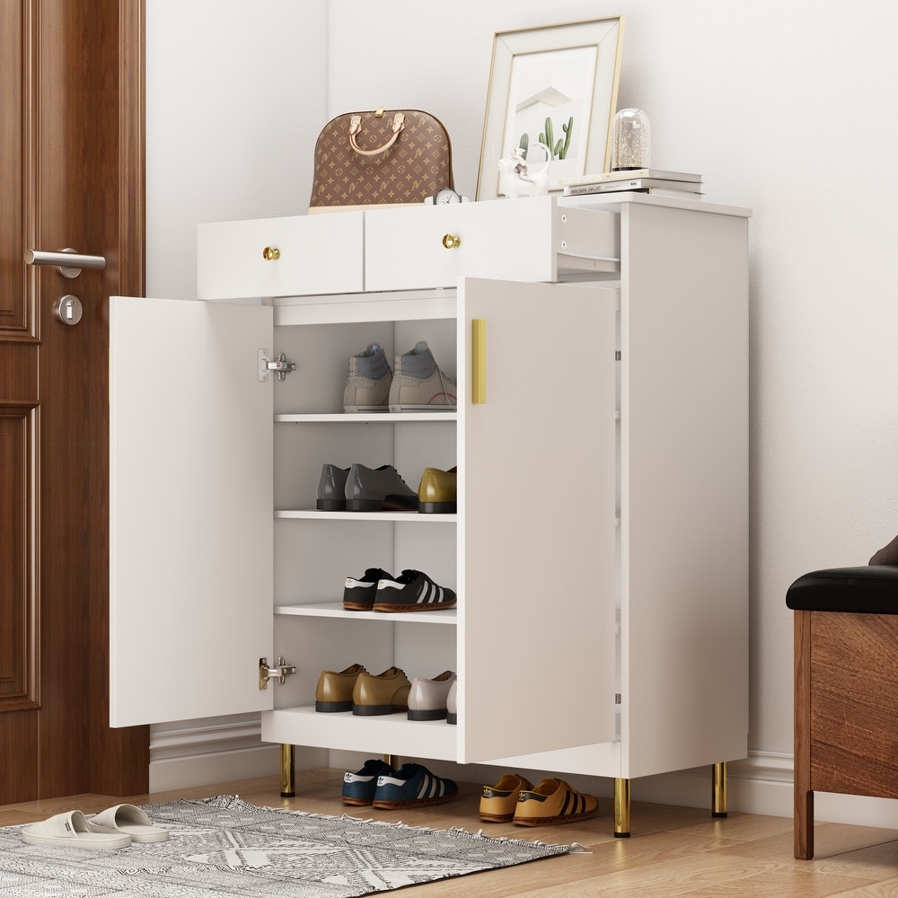 Shoe Storage Cabinet Freestanding Organizer Storage Cabinet Buffet