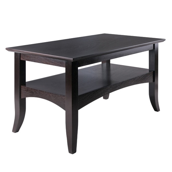 Coffee Table， Living Room End Table with Lower Shelf