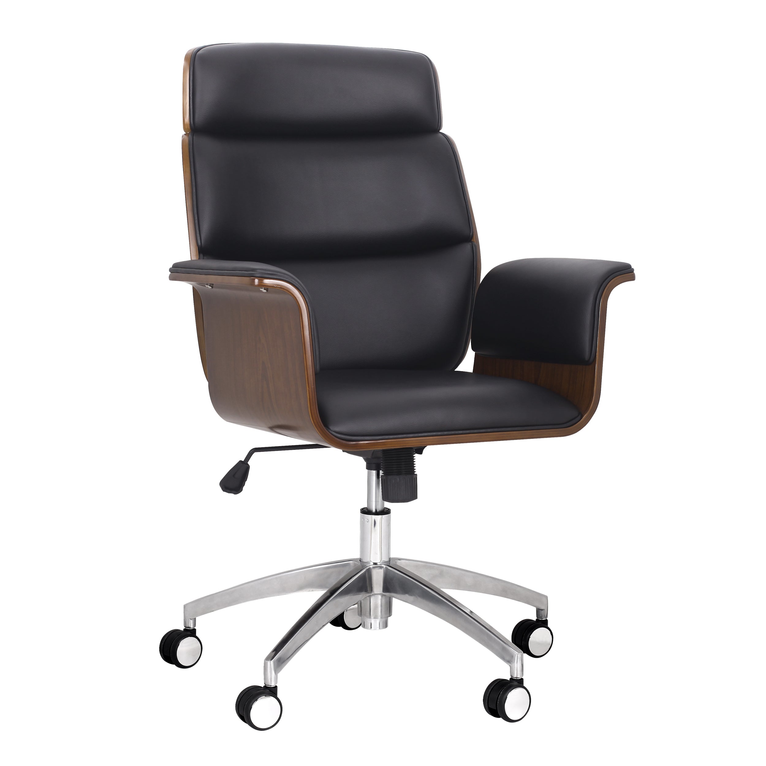 Aleigha Mid-Century Modern Swivel Office Chair