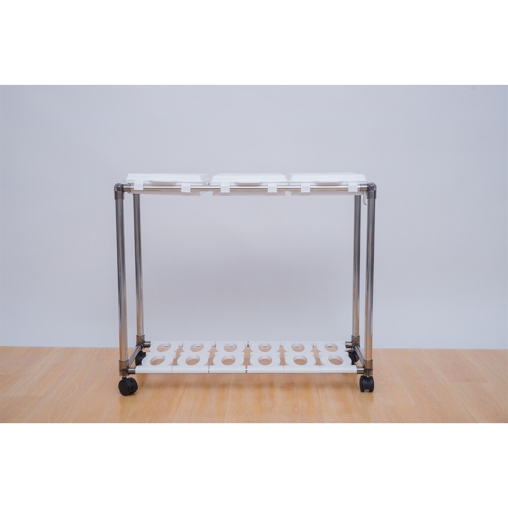 Organize It  3 Compartment Recycling Trash Can