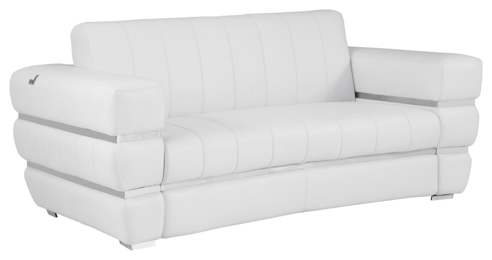 Ferrara Genuine Italian Leather Modern Sofa 3 Piece Collection   Contemporary   Living Room Furniture Sets   by Luxuriant Furniture  Houzz