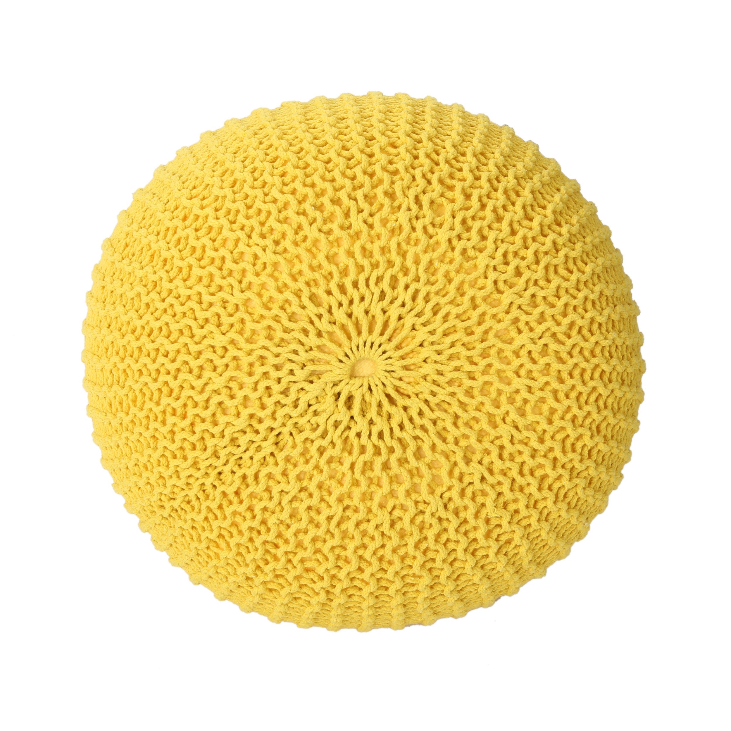 Patty Traditional Knitted Cotton Pouf